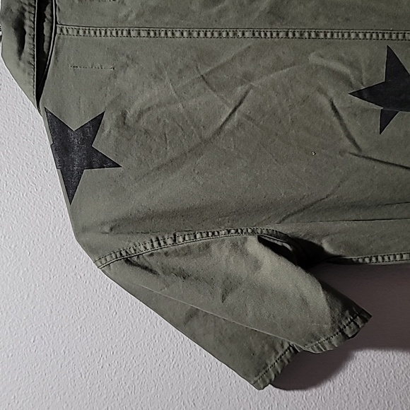 PISTOLA Olive Straight Leg Coveralls Jumpsuit Transitional Star Print Pant Suit - Picture 13 of 16